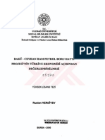 BTC Boru Hattı. Tez PDF