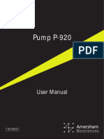 Pump P-920: User Manual