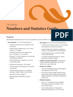 Numbers and Statistics Guide: 7th Edition