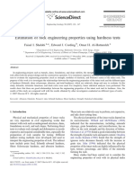 Estimation of Rock Engineering Properties Using Hardness Tests