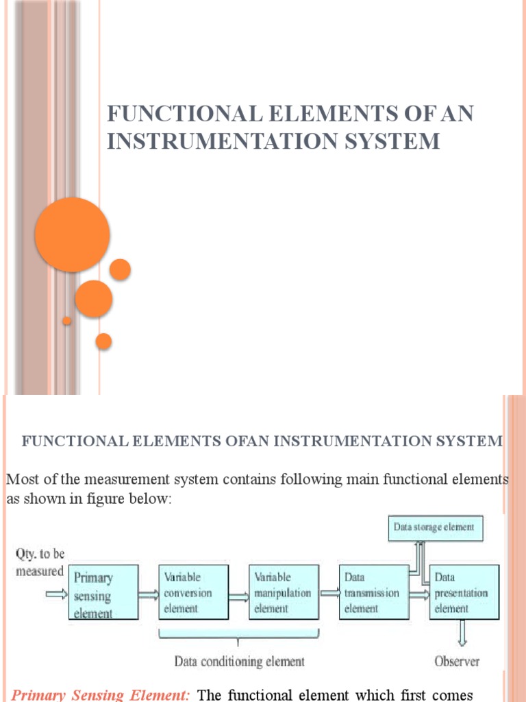 Functional Elements of An Instrumentation System | PDF