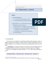 Tema 3: Naturaleza y Cultura: Índice