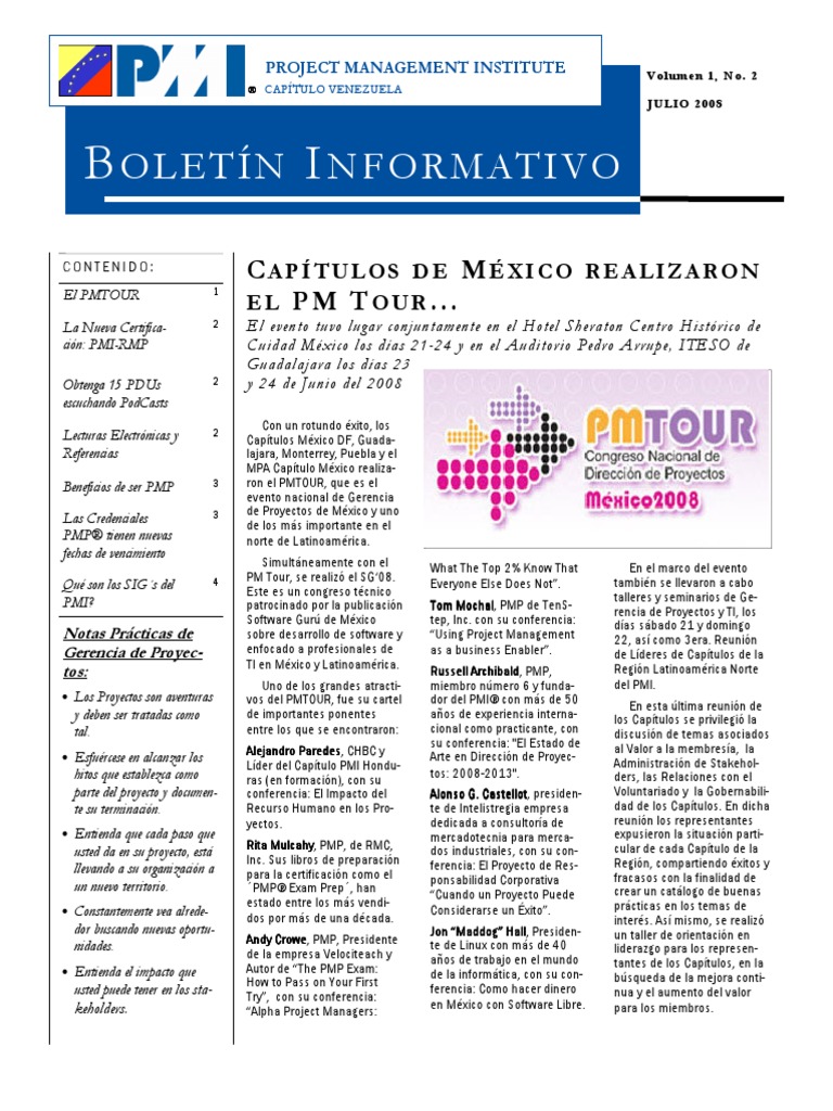 Boletin Informativo Vol 1 No 2 | PDF