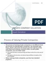 Private Company Valuation: Aswath Damodaran