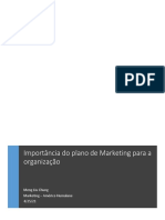 Importância plano marketing