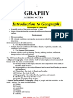 Geography Form One Teaching Notes