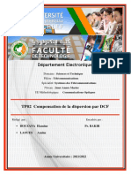 Rapport TP02 Compensation de La Dispersion Par DCF