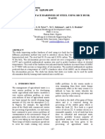 N_improving Surface Hardness of Steel Using Rice Husk Waste