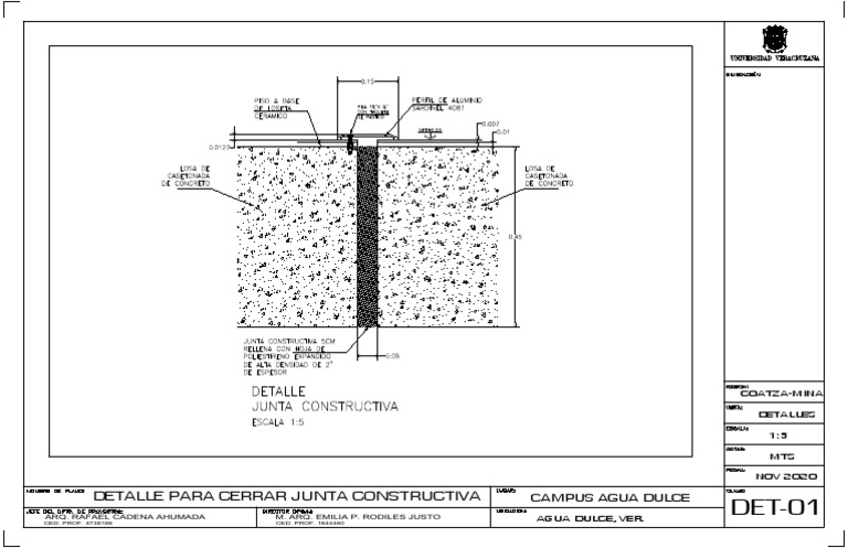 Detalle de Junta Constructiva en Planta | PDF