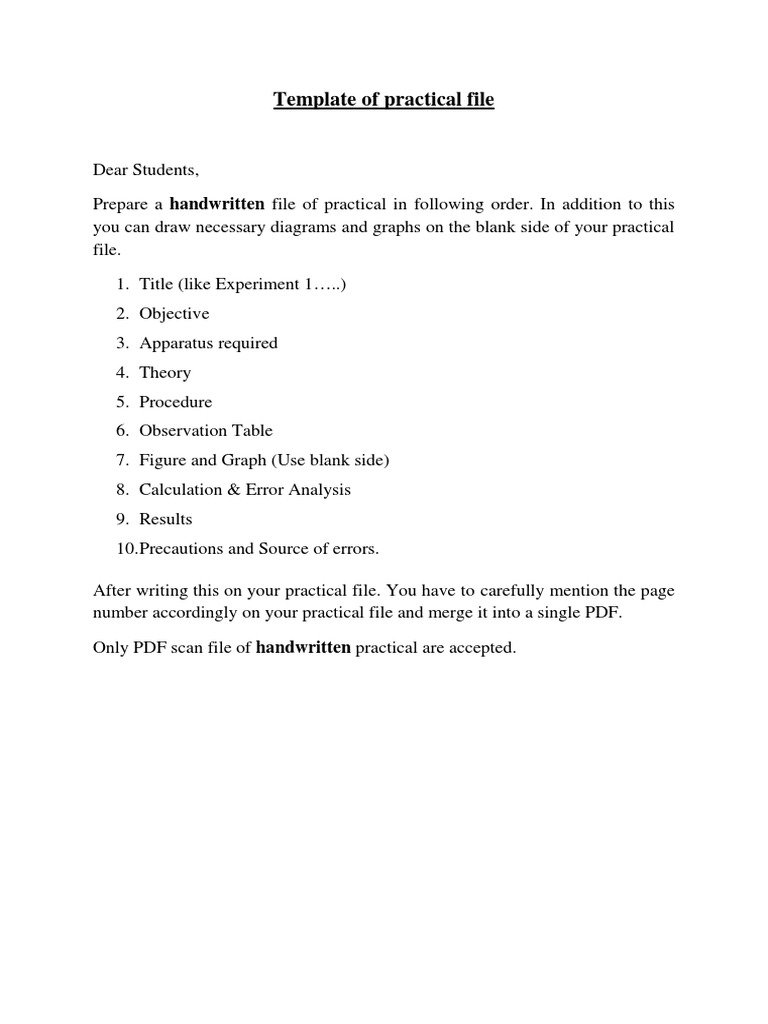 Template of Practical File | PDF | Art | Computers