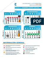 Calendario Escolar Posgrado