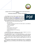 Instructions Concerning Preparation of Articles For The Journal "Inżynieria Mineralna - Mineral Engineering"