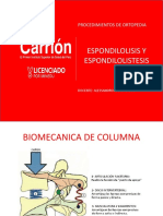 Espondilolisis - Listesis