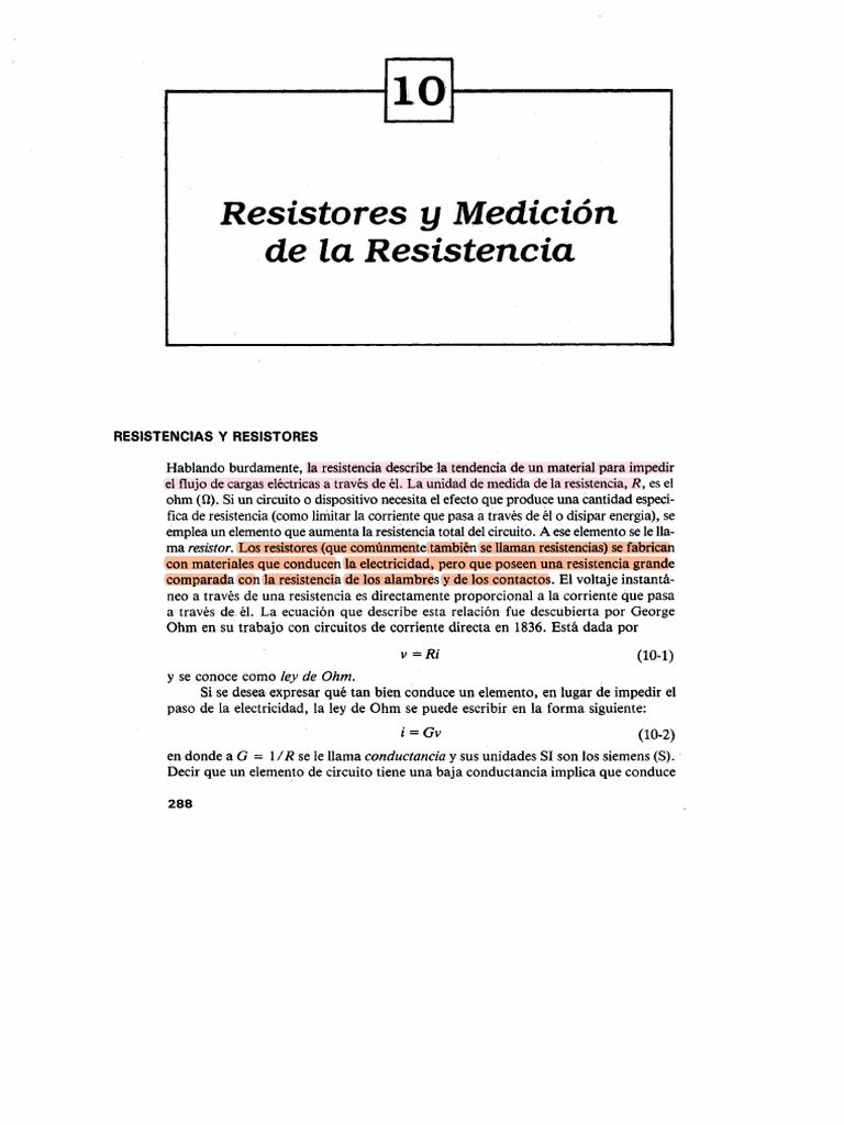 Medición y Tipos de Resistores | PDF | Resistor | Resistencia Eléctrica ...