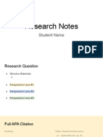 Annotated Bibliography-Research Notes