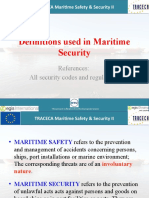 Definitions Used in Maritime Security: References: All Security Codes and Regulations