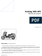 Xciting 500 AFI. Manual de Usuario. Xciting 500 AFI - 001