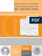 Guia Llenado Cert Defuncion y Muerte Fetal