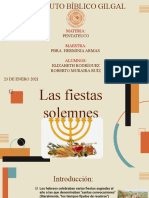 Las Fiestas Solemnes Pentateuco