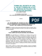 Ley Organica Del Servicio de Policia y Cuerpo de Policia Nacional Bolivariano