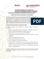 07 2021 Aviso de Privacidad PROGRAMA INTERNO PROTECCION CIVIL