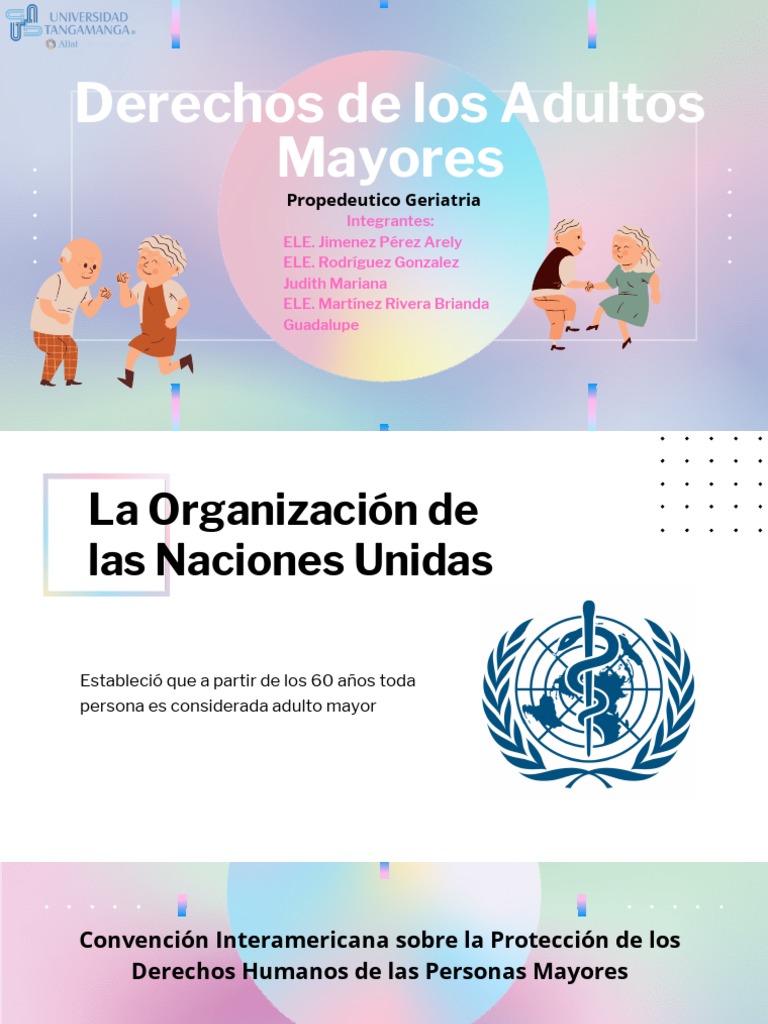 Derechos de Los Adultos Mayores | PDF | Convenio europeo de derechos ...