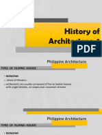 History of Philippine Architecture Types