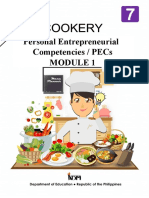 TLE7 - HE - COOKERY - Mod1 - Personal Entrepreneurial Competencies - v5