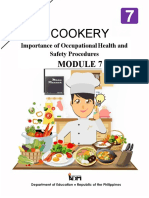 TLE7 - HE - COOKERY - Mod7 - Importance of Occupational Health and Safety Procedures - v5