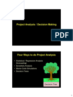 Project Analysis / Decision Making