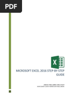 Microsoft Excel 2016 Step-By-Step Guide