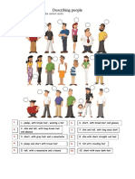 DESCRIBING PEOPLE Worksheet