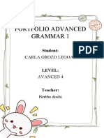Portfolio Advanced Grammar 1: Carla Grozo Legoas