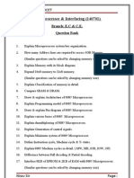 Microprocessor and Interfacing Questions for UCET Exam