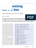 Implementing The I C Bus: New Instructions For MCS-51 BASIC