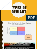 Types of Deviant