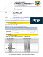 Situational Reporting: Governor Provincial Administrator PDRRM Officer