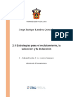 2.1 Estrategias para El Reclutamiento, La Selección y La Inducción