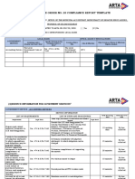 Compliance Report Template for Administrative Order No. 23