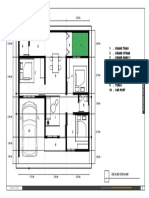 1 - Ruang Tamu 2 - Kamar Utama 3 - Kamar Anak 1 4 - Kamar Anak 2 5 - Ruang Makan 6 - Dapur 7 - Taman 8 - Kamar Mandi 9 - Teras 10 - Car Port