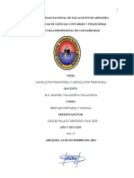 Legislación Financiera y Legislación Tributaria