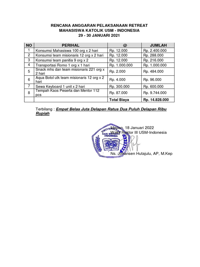 RAB Retreat Mhs. Katolik | PDF | Sains & Matematika