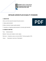 Gedor@detailed Lesson Plan in Quality Standard