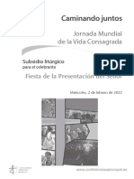 Jornada de La Vida Consagrada 2022 Subsidio Liturgico Celebrante