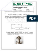 Diseño de Un Sistema de Control de Presión