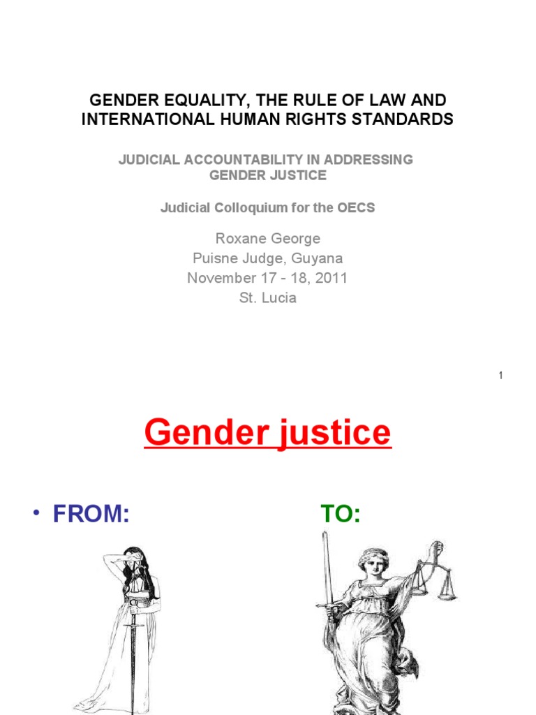 Gender Equality, The Rule of Law and International Human Rights ...