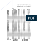 Jadwal Waktu Sholat Bula Untuk Daerah Muaraenim D