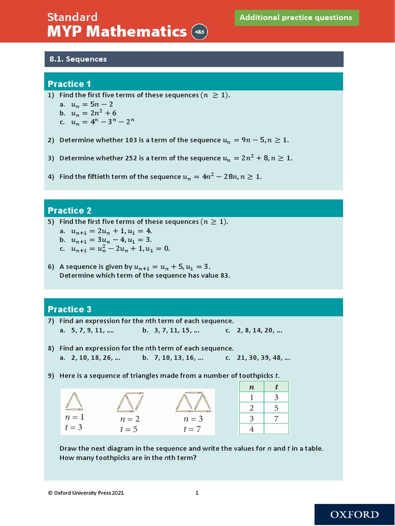 Additional Practice Questions: © Oxford University Press 2021 1 | PDF ...