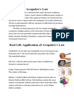 Avogadro's Law and Its Real Life Application