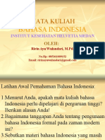 Tes Kemampuan Awal Bahasa Indonesia 2021 D3R